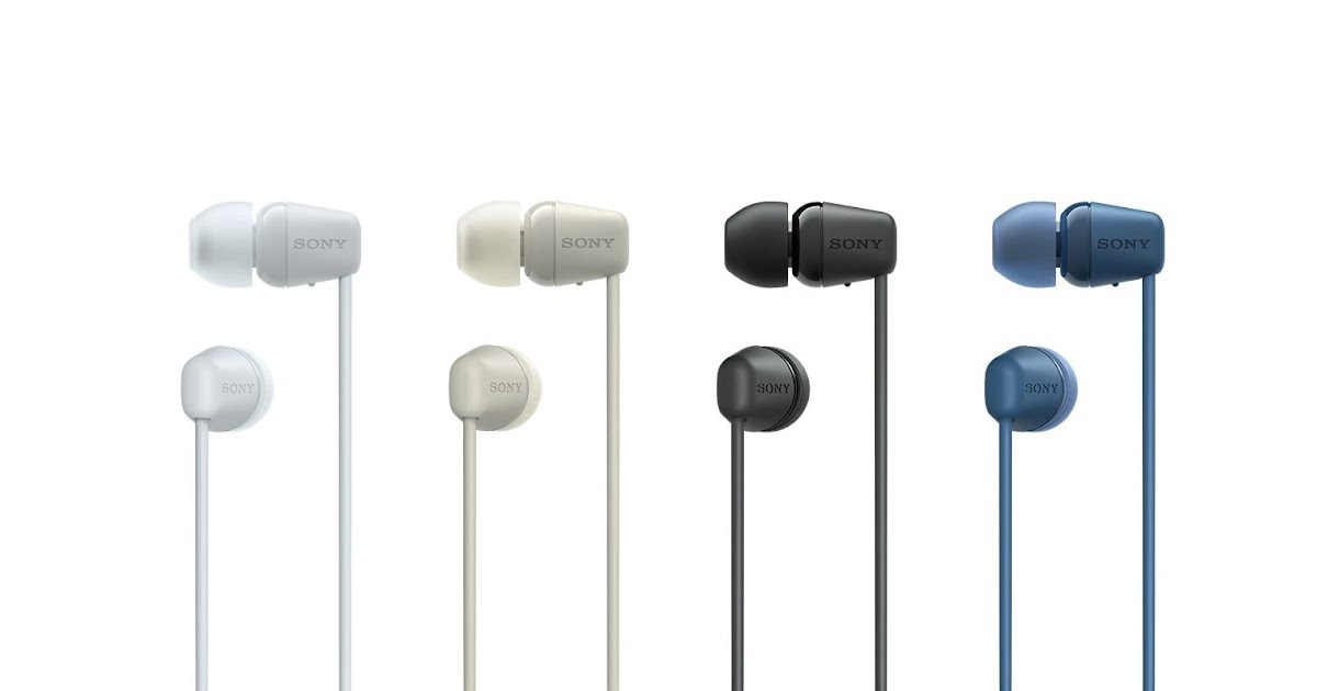 Sony WI-C100 Wireless Neckband Earbuds یک جفت هدفون بی‌سیم با قیمت مناسب